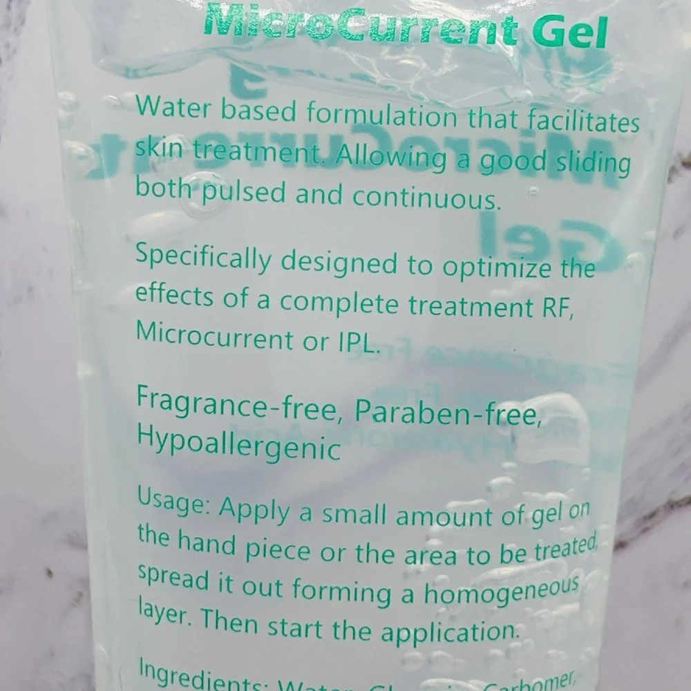 Oeneis Hydrating Microcurrent Gel Hyaluronic Acid Fragrance-Free Clear New